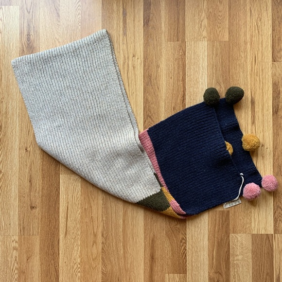 Madewell Striped Pom Pom Scarf - Picture 3 of 7